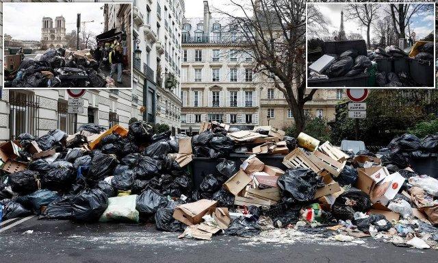 Париж утопает в мусоре