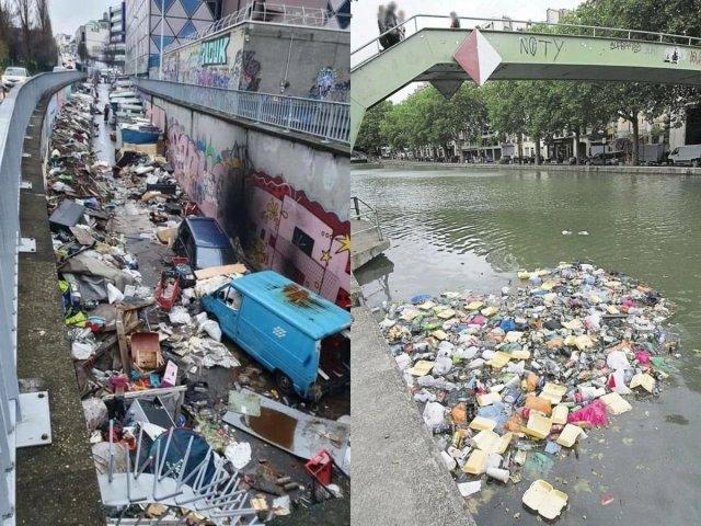 Париж утопает в мусоре