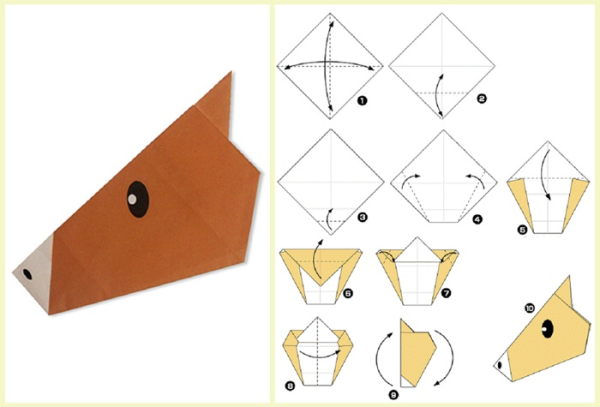 Схемы из бумаги оригами