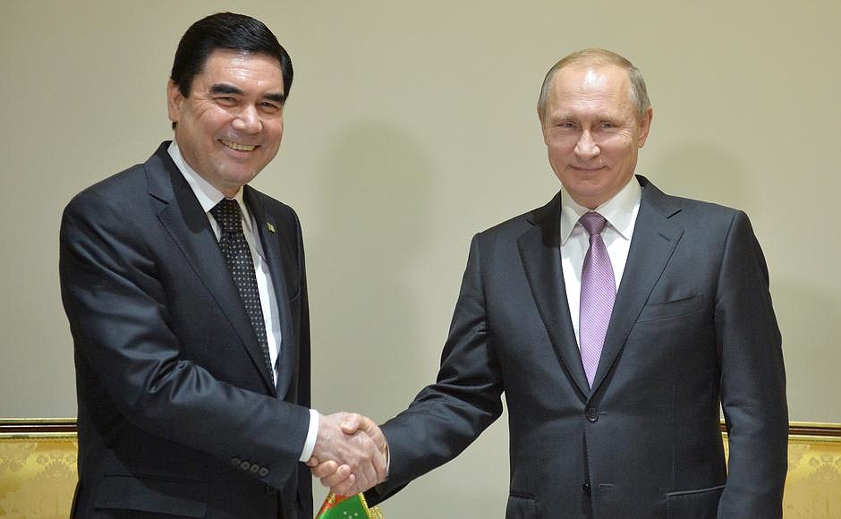 Встреча Владимира Путина с Президентом Туркменистана Гурбангулы Бердымухамедовым